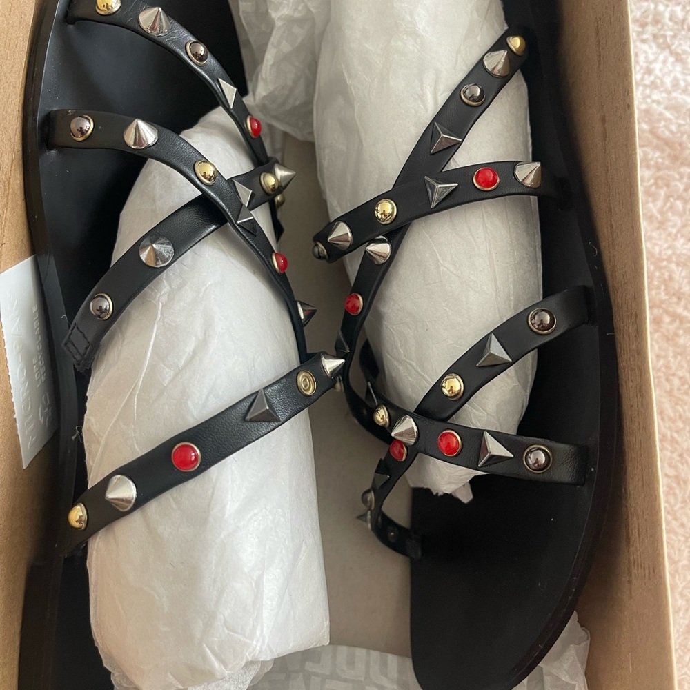 Steve Madden Kelsey Black Multi sandals